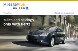 United MileagePlus Hertz Promotion