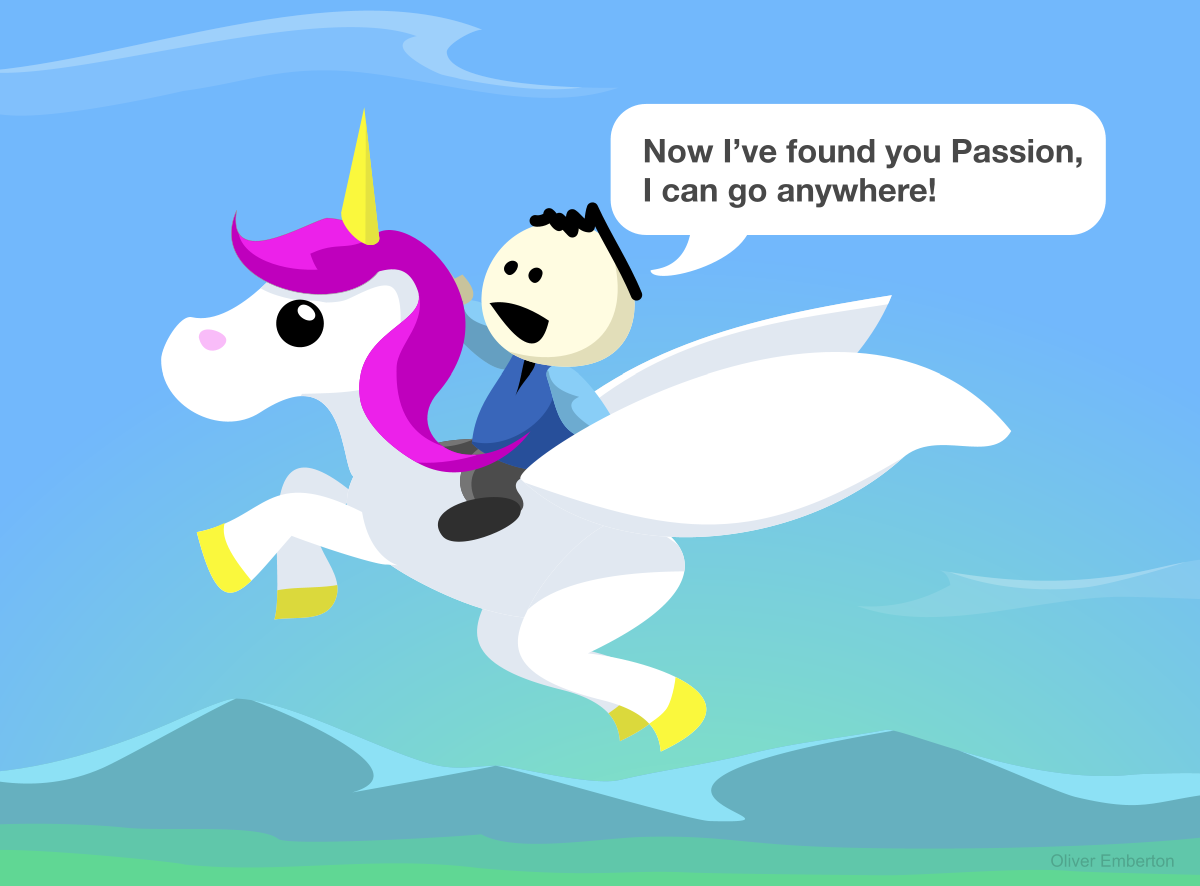 cartoon a cartoon of a man riding a unicorn