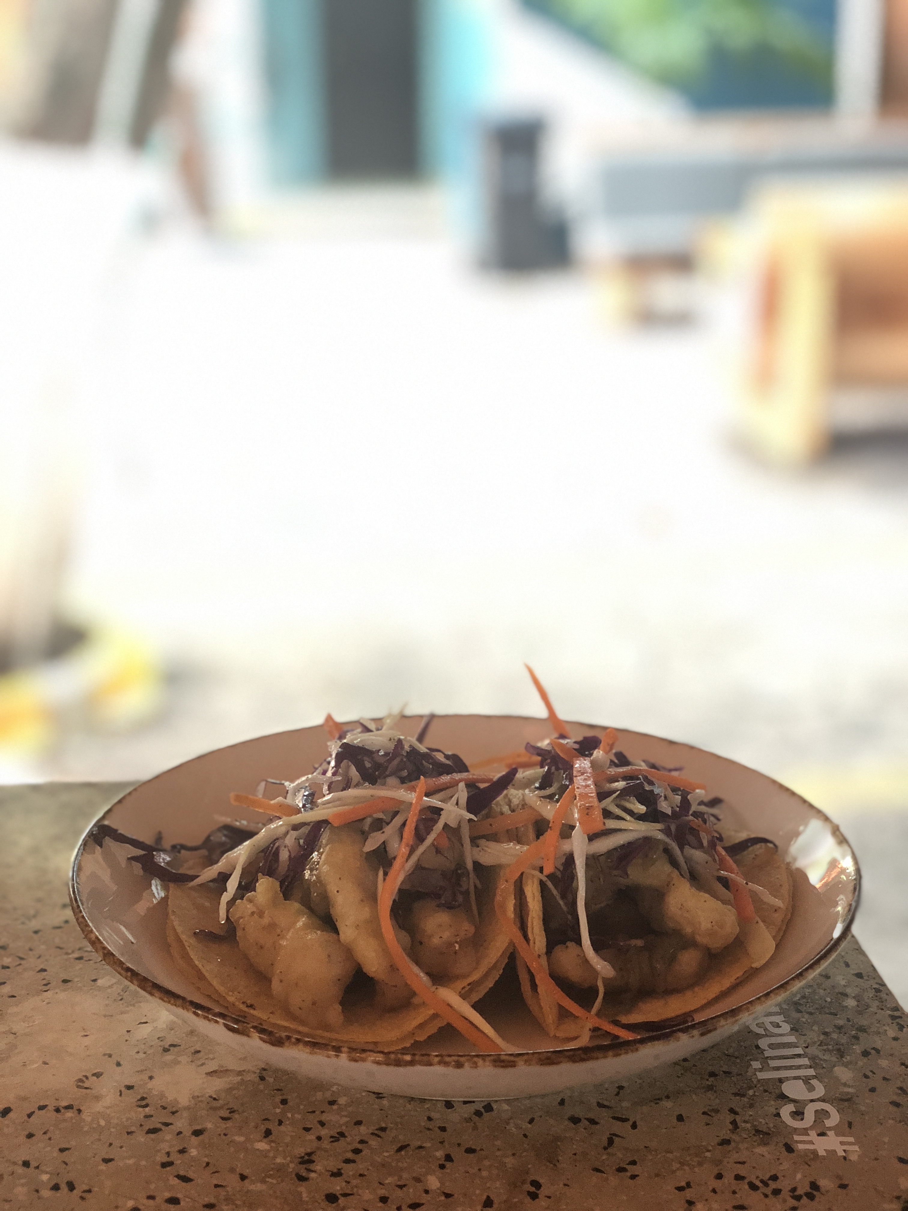 a plate of food on a table