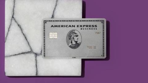 a credit card on a marble surface