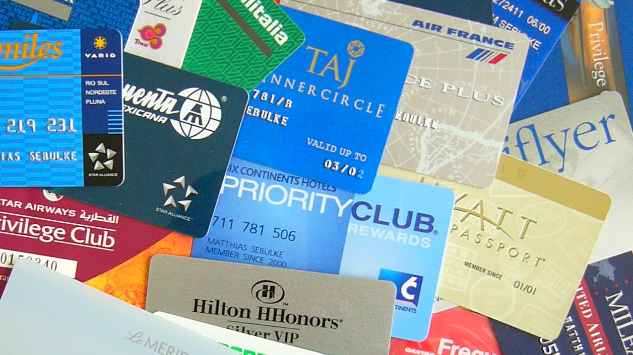 a group of credit cards