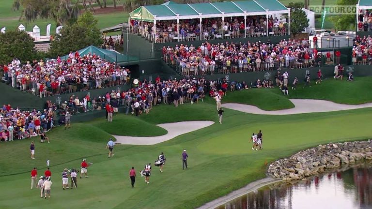 a group of people playing golf