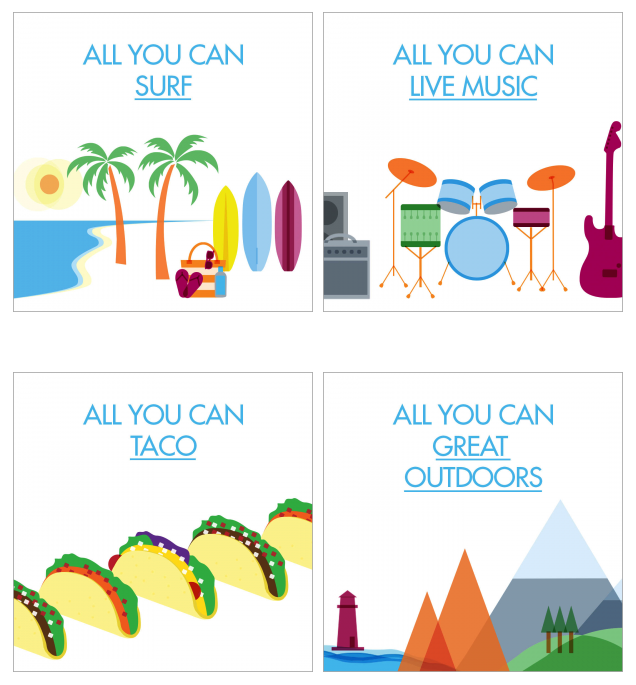 a group of images of various types of food