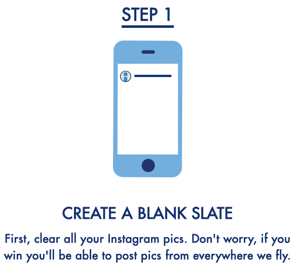a blue cell phone with a white screen