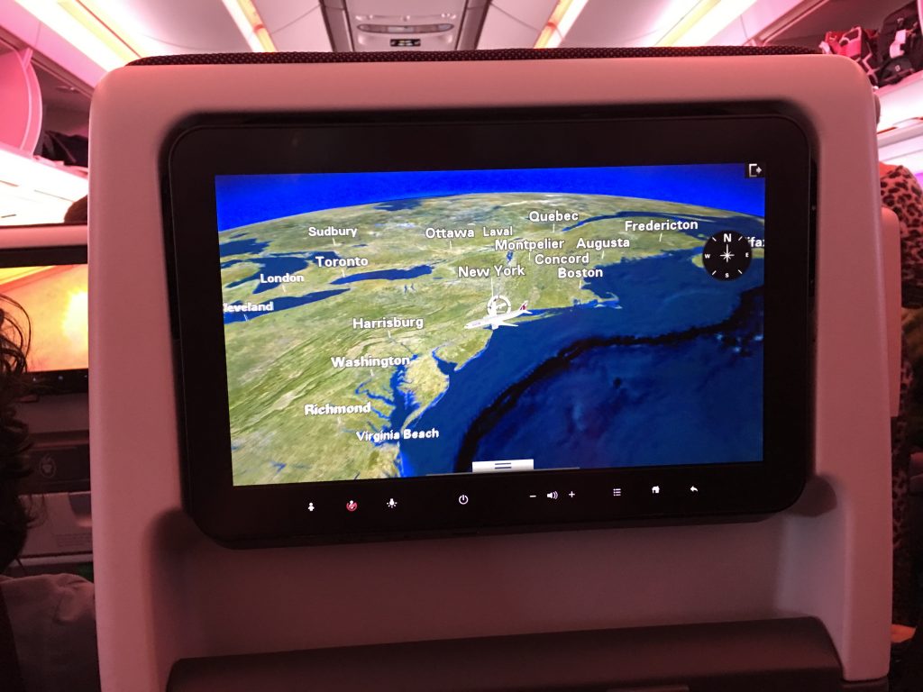 a screen on a plane