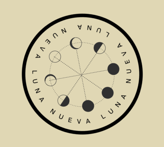 a circular design with circles and dots