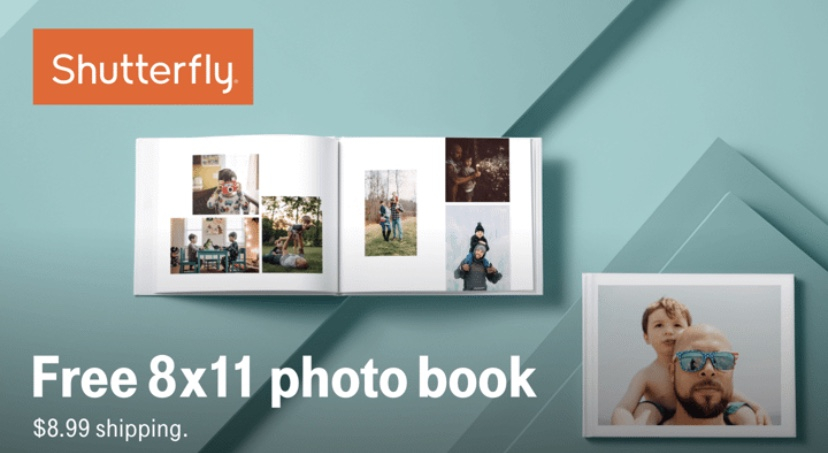 Free 8x11 photo book from Shutterfly with $8.99 shipping