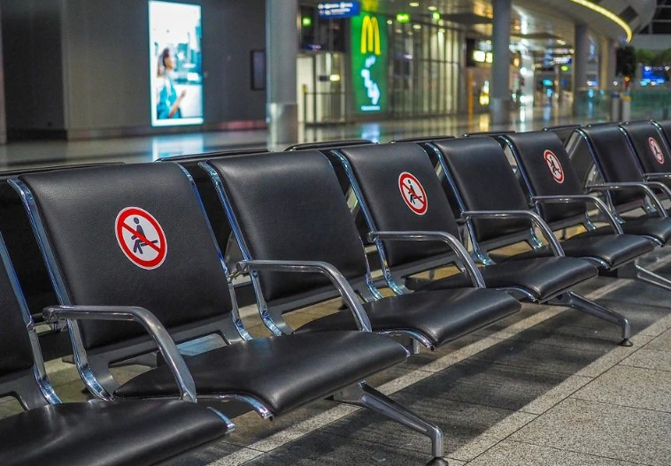 seats at airport-covid-19