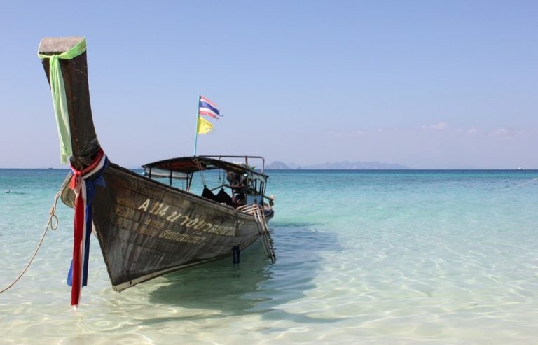 a boat in the water