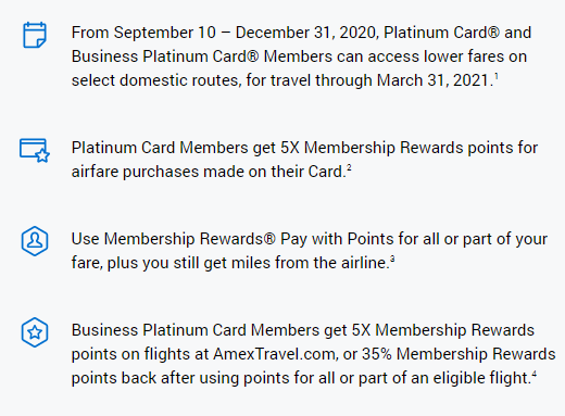 AMEX Platinum benefits