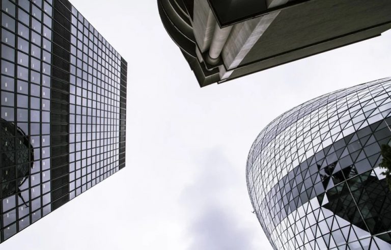 a low angle view of a building