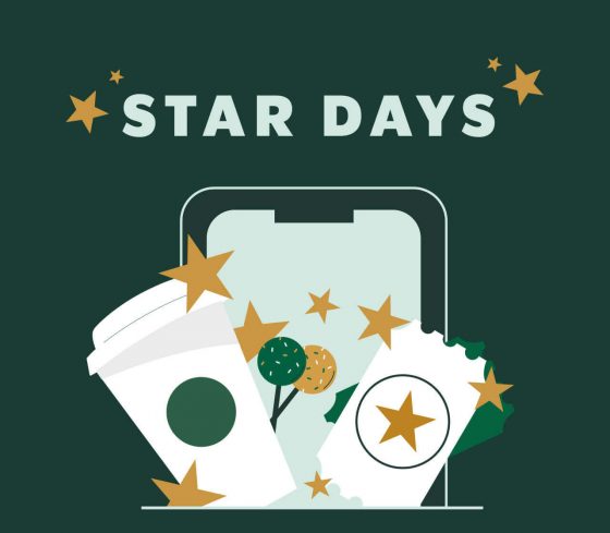 This Week: Receive Starbucks Rewards Every Day During Star Days